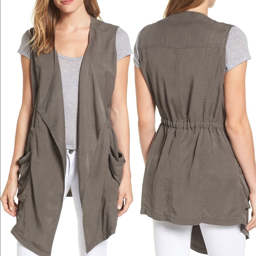 NWOTs. Caslon Drape Front Utility Vest